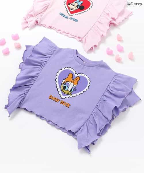 ディズニーキャラクター/フリルTシャツ