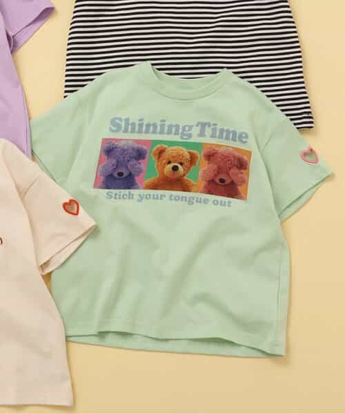 ★SALE★袖ハート4色4柄Tシャツ