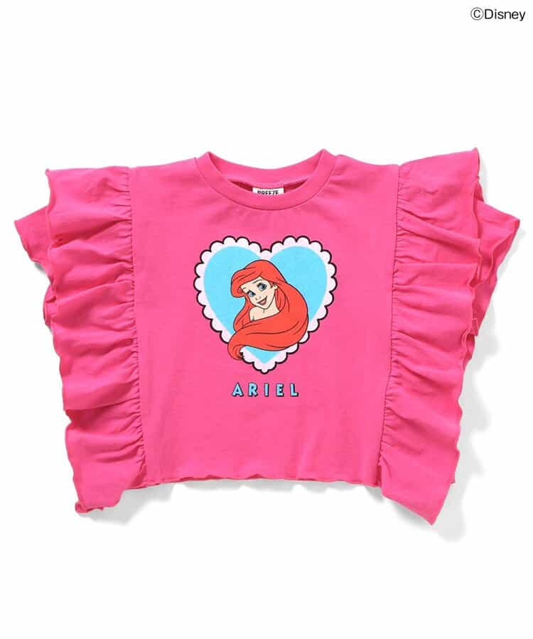 ディズニーキャラクター　プリンセスフリルTシャツ