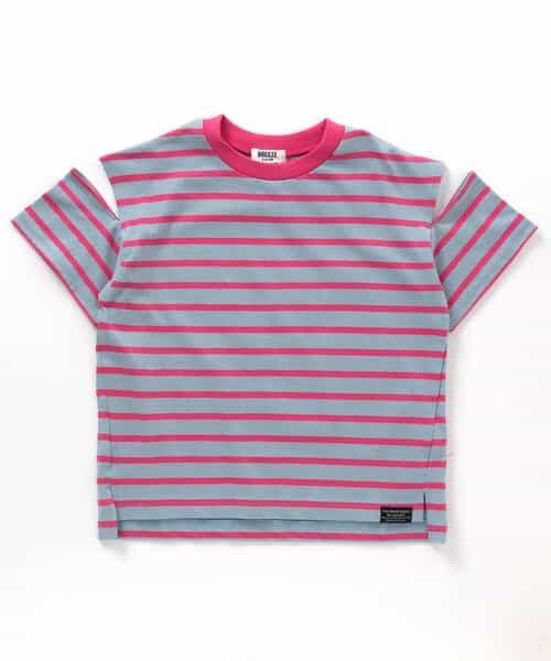 ★SALE★袖スリットボーダーTシャツ