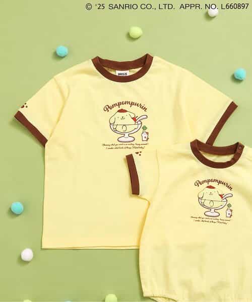 ゆるゆり×サンリオキャラクターズ Tシャツ ミントグリーン