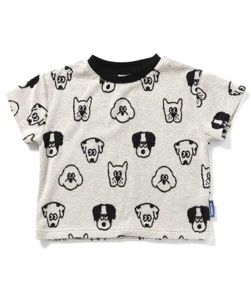 【リンク】総柄パイルTシャツ(セットアップ可)