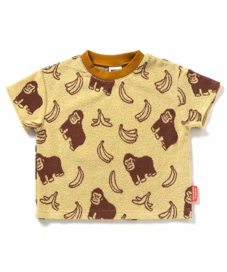 【リンク】総柄パイルTシャツ(セットアップ可)