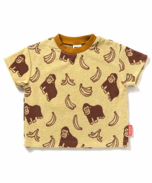 【リンク】総柄パイルTシャツ(セットアップ可)