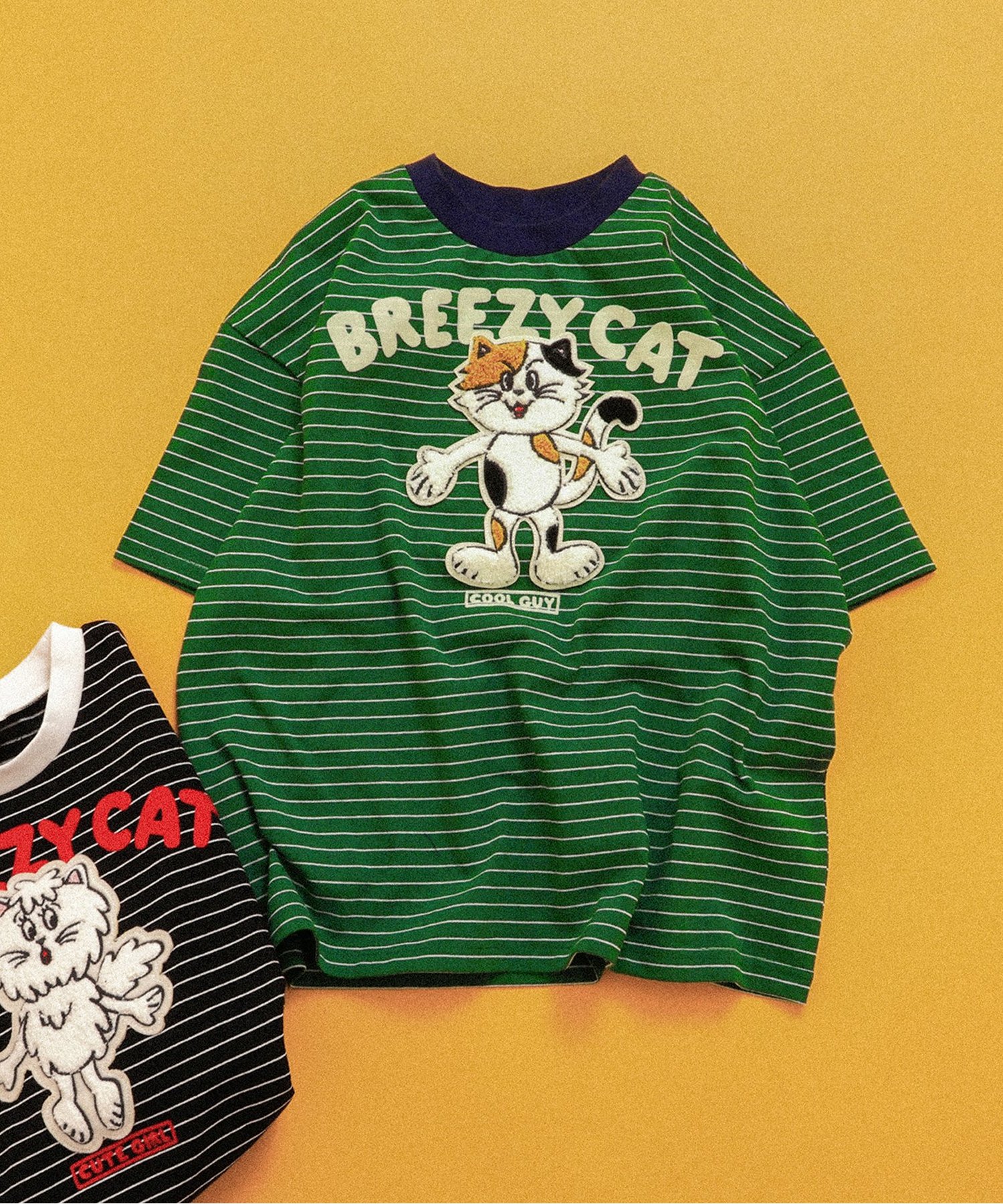 BREEZY CATS ロゴ＆ワッペンTシャツ（J207546）|BREEZE（ブリーズ