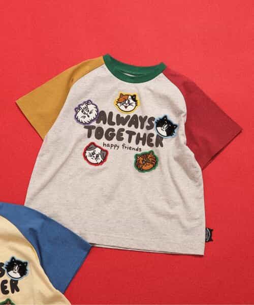 BREEZY CATS ロゴ＆ワッペンTシャツ