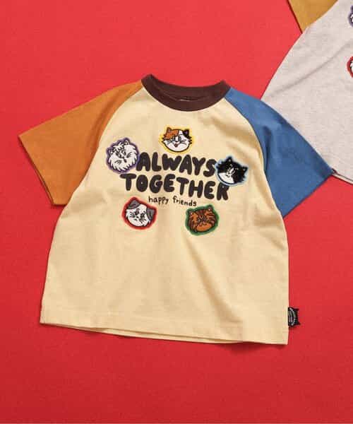 BREEZY CATS ロゴ＆ワッペンTシャツ