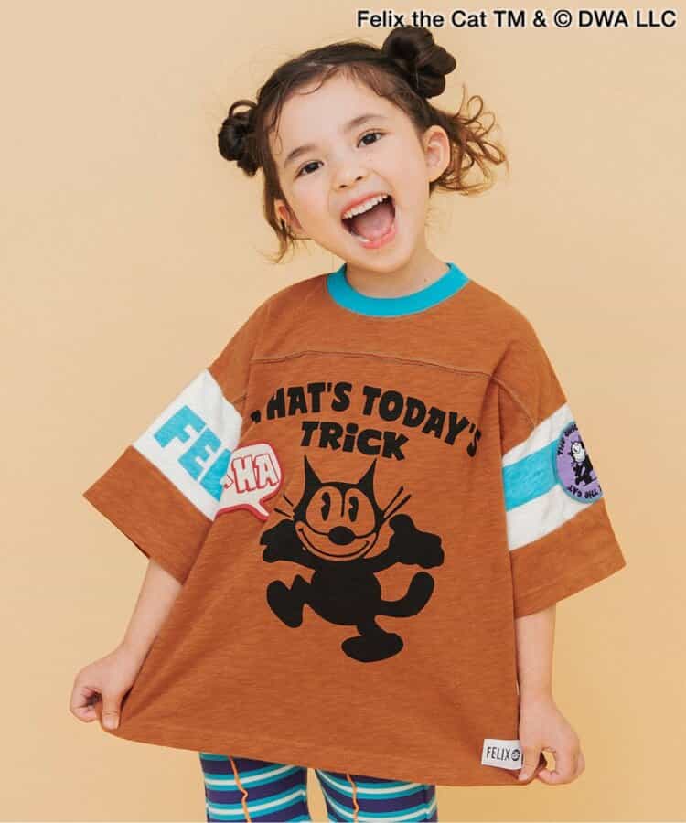 【フィリックス・ザ・キャット】 ワッペンフットボールＴシャツ