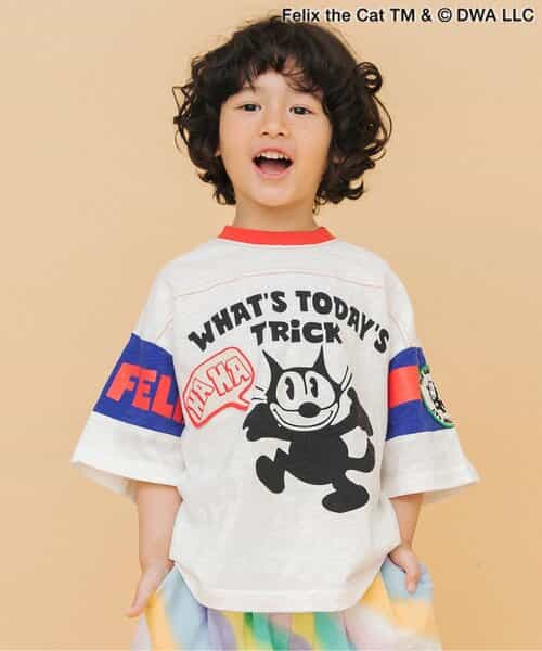 【フィリックス・ザ・キャット】 ワッペンフットボールＴシャツ