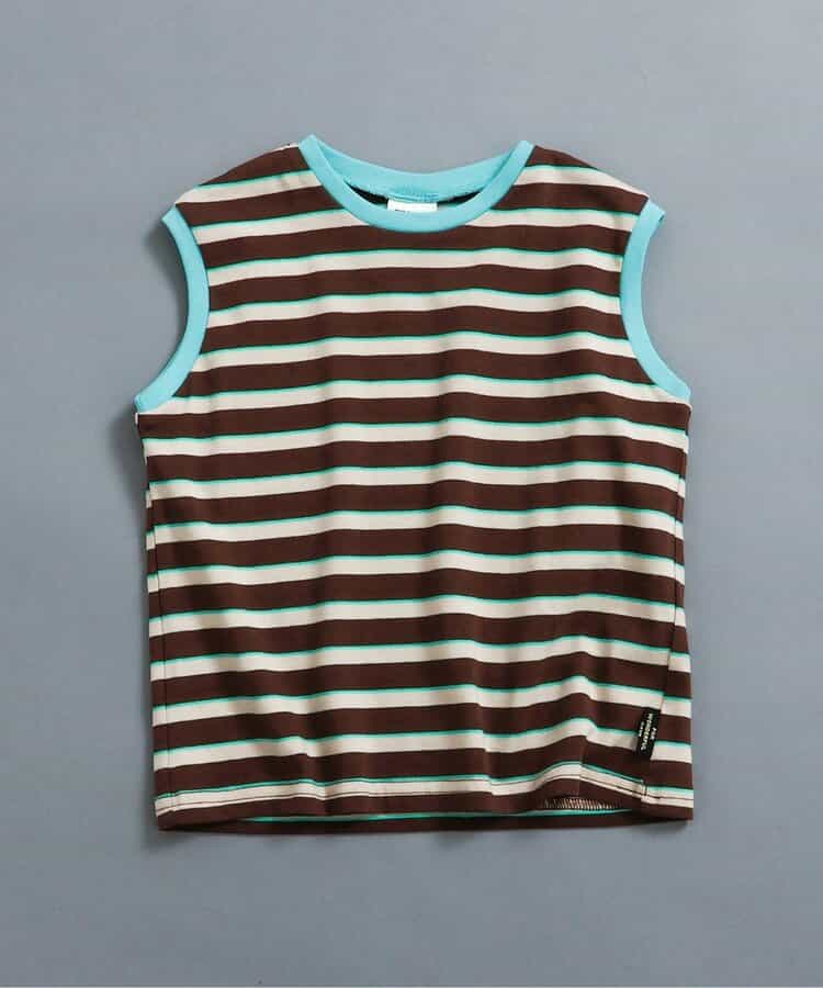 WEB限定  レトロ総柄＆ボーダータンクトップ