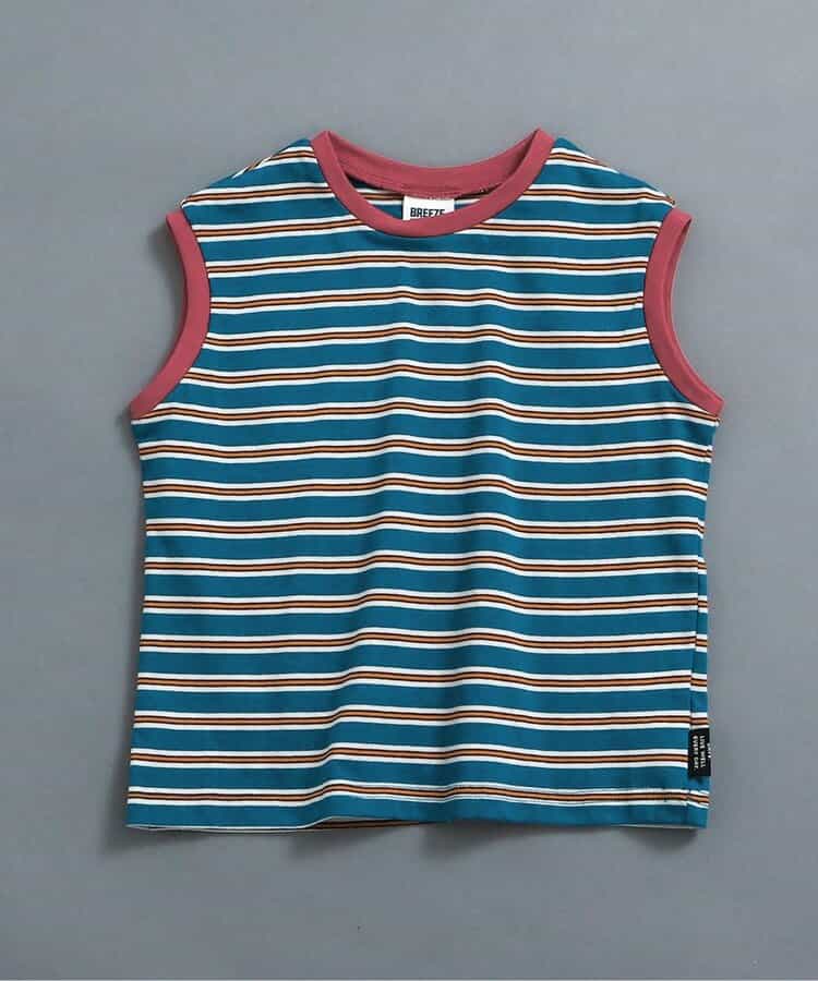 WEB限定  レトロ総柄＆ボーダータンクトップ