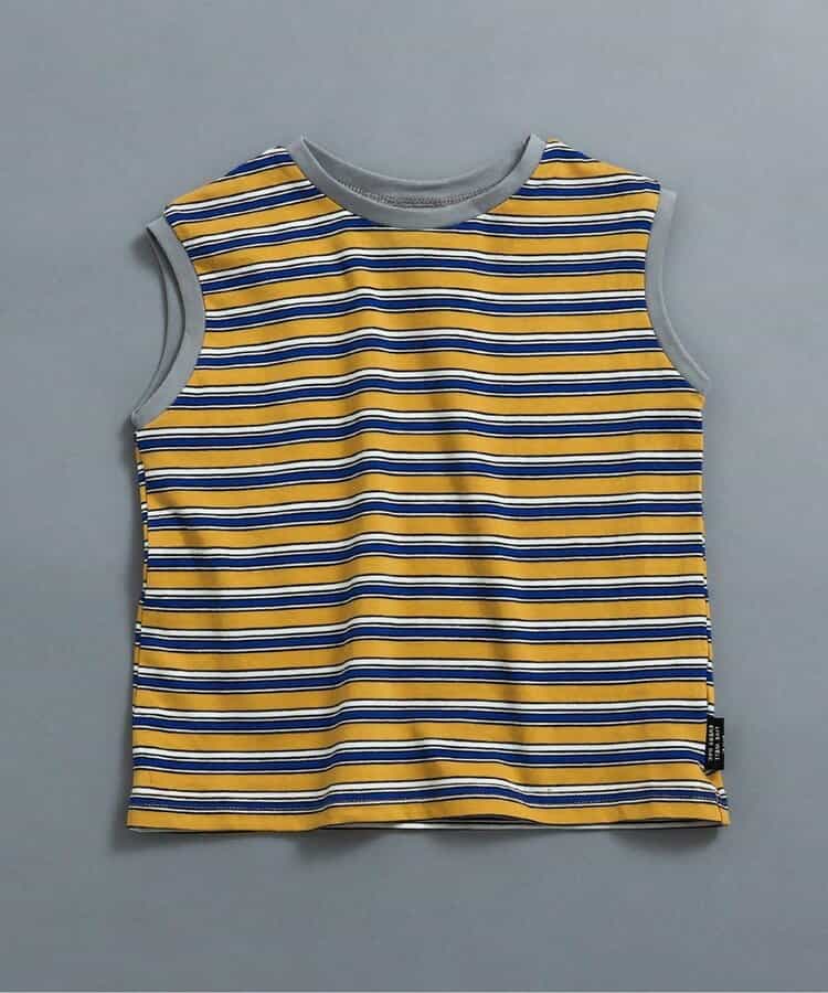 WEB限定  レトロ総柄＆ボーダータンクトップ