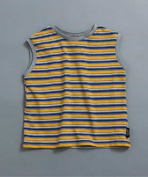 WEB限定  レトロ総柄＆ボーダータンクトップ