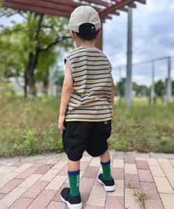★SALE★WEB限定  レトロ総柄＆ボーダータンクトップ_907353