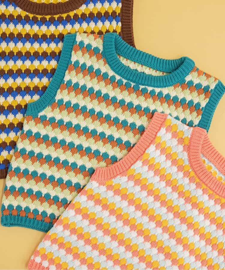 ★SALE★WEB限定 サマーニットタンクトップ_マシンウォッシャブル