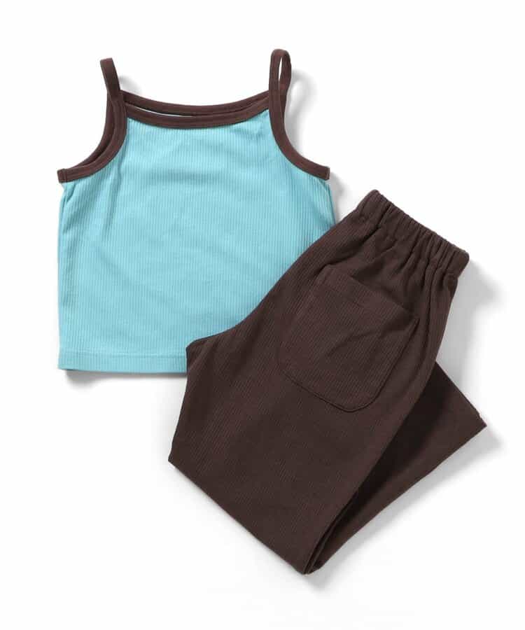 WEB限定  キャミ×長パンツセットアップ