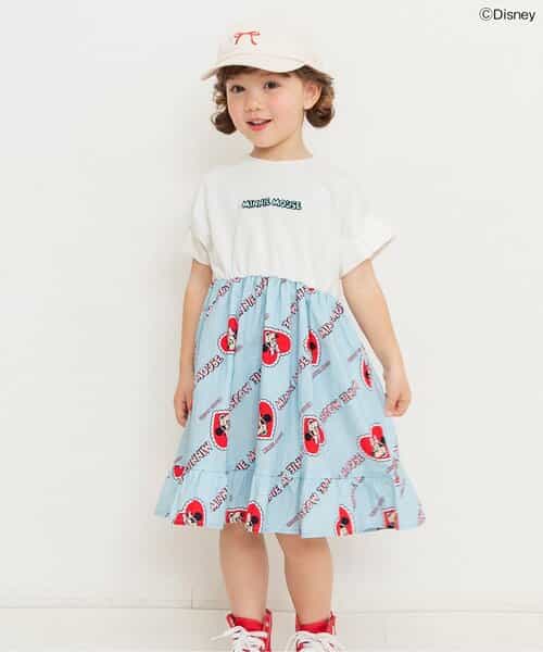 ディズニーキャラクター ミニー/ドッキングワンピース