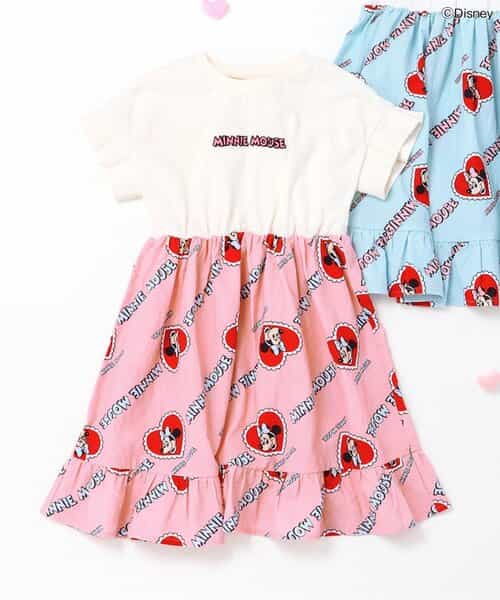 ディズニーキャラクター ミニー/ドッキングワンピース