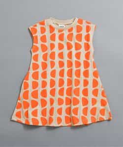 WEB限定  レトロ総柄フレアワンピース