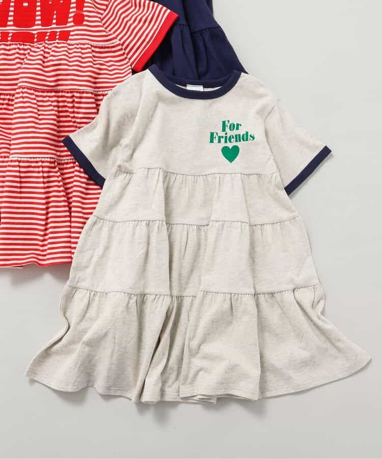 【リンク】リンガー配色3柄ロゴワンピース