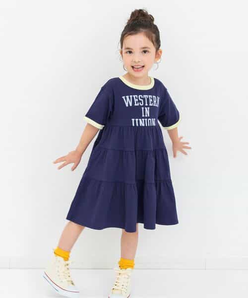 【リンク】リンガー配色3柄ロゴワンピース