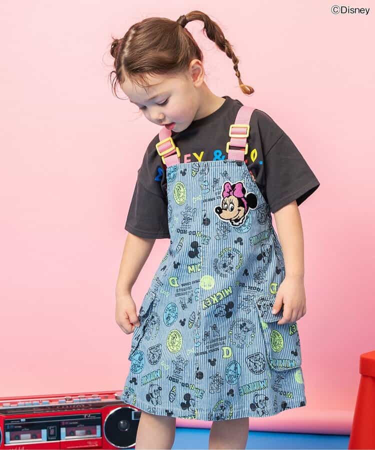 【リンク】【ディズニー】ミッキー＆フレンズ/総柄ジャンスカ