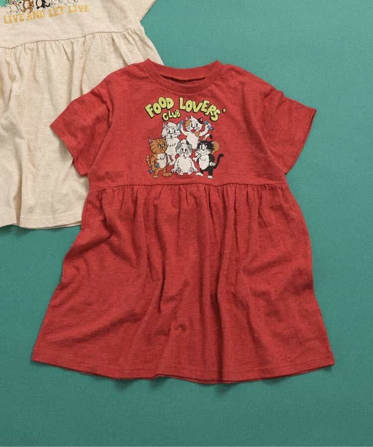 【リンク】BREEZY CATS イラストTシャツワンピース