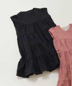 【リンク】ギンガムチェックティアードワンピ