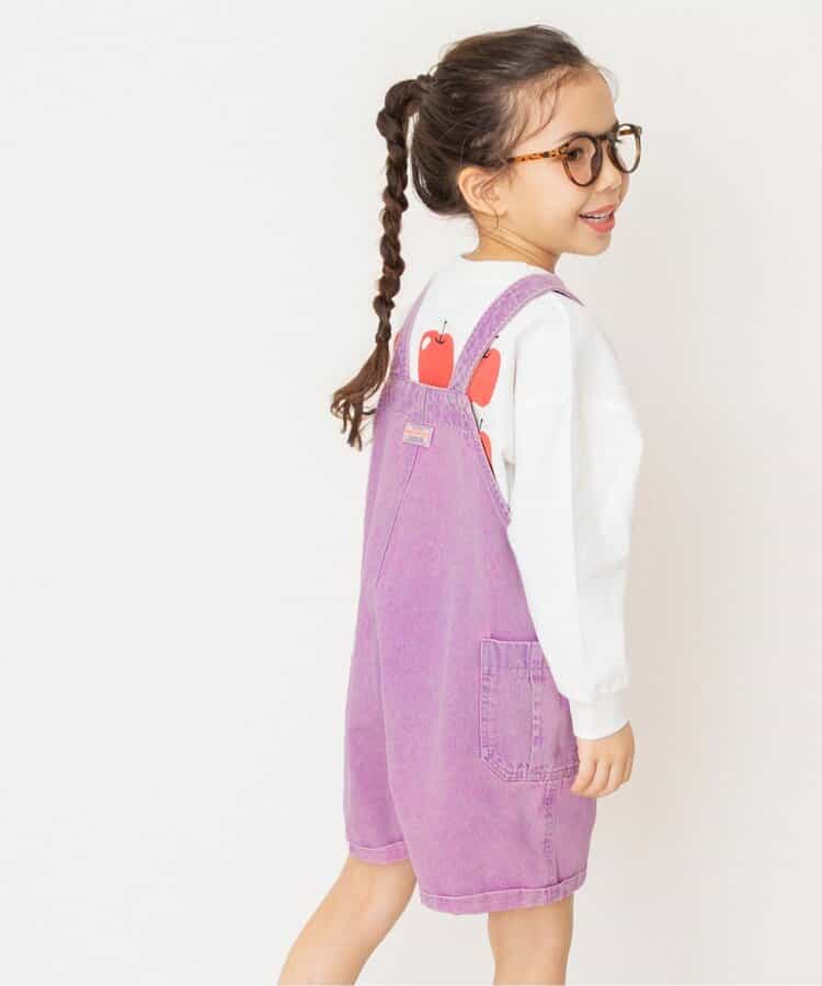 デニムサロペット  ショート丈