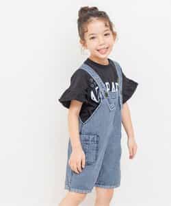 デニムサロペット  ショート丈