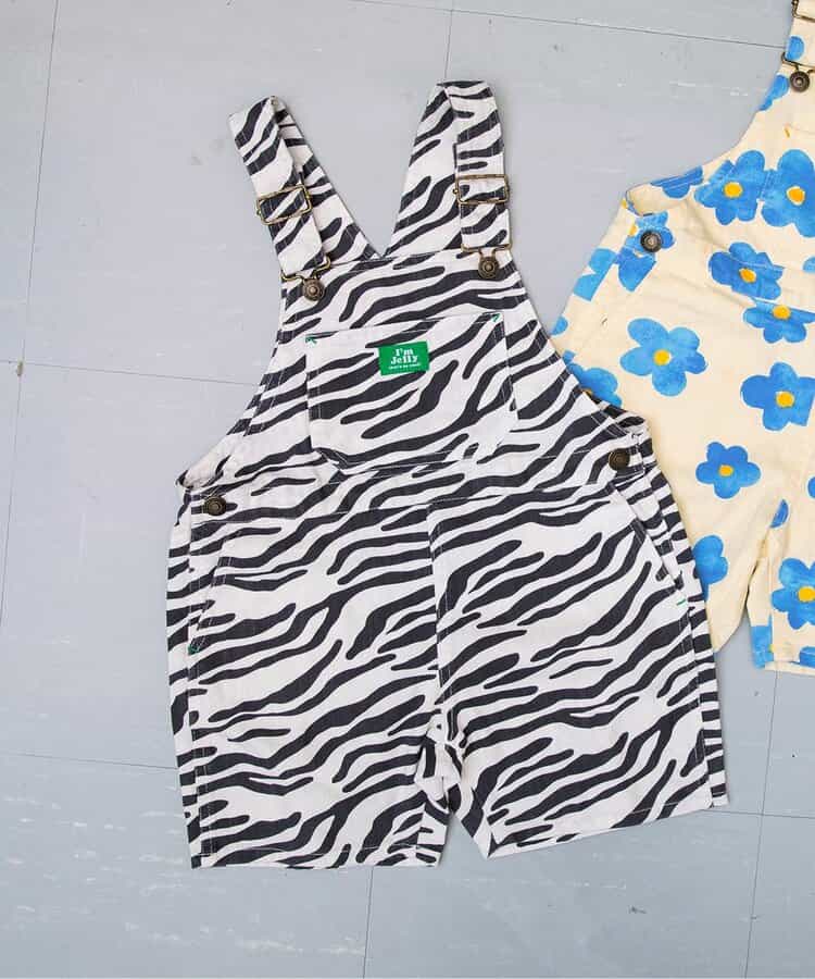 ★SALE★【I'm Jelly！】総柄ショートサロペット