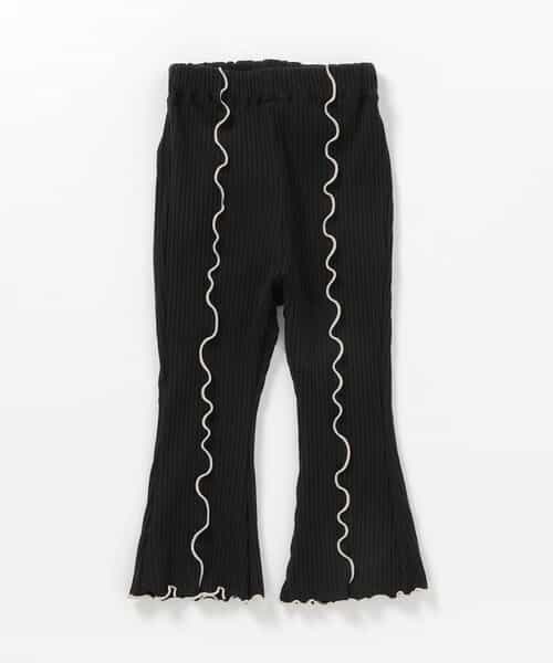★SALE★【リンク】メロウリブフレアパンツ  10分丈