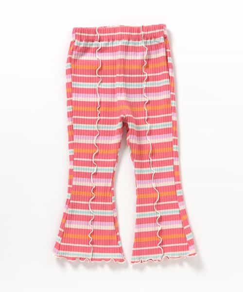 ★SALE★【リンク】メロウリブフレアパンツ  10分丈