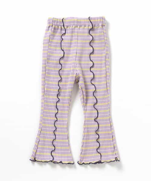 ★SALE★【リンク】メロウリブフレアパンツ  10分丈