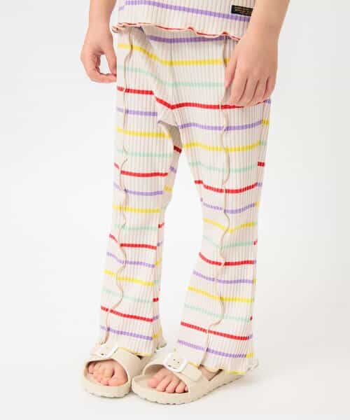 ★SALE★【リンク】メロウリブフレアパンツ  10分丈