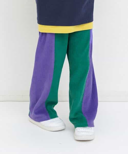 【リンク】サイドラインパイルパンツ（セットアップ可）  10分丈