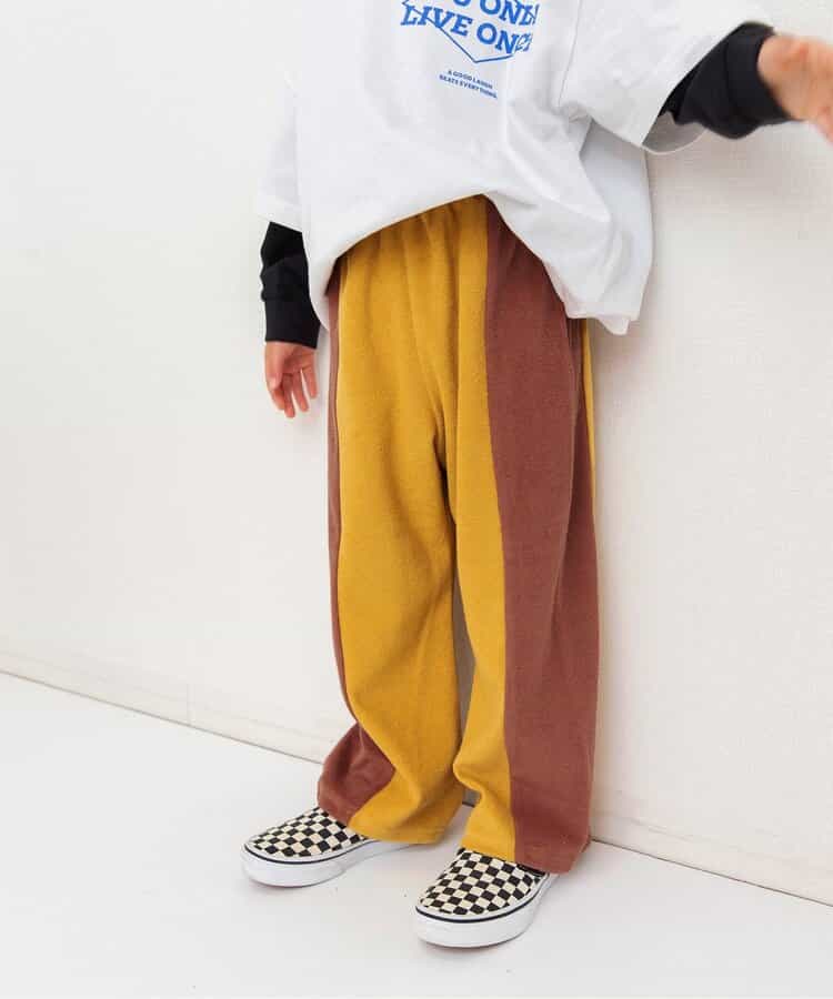 【リンク】サイドラインパイルパンツ（セットアップ可）  10分丈