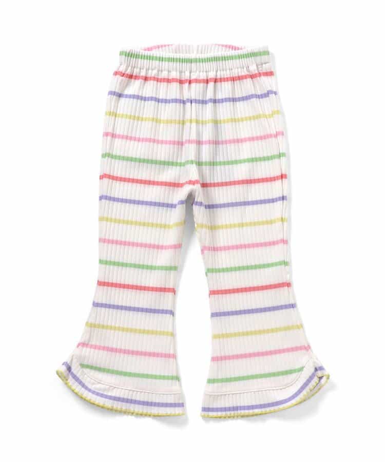 【リンク】メロウリブフレアパンツ  10分丈