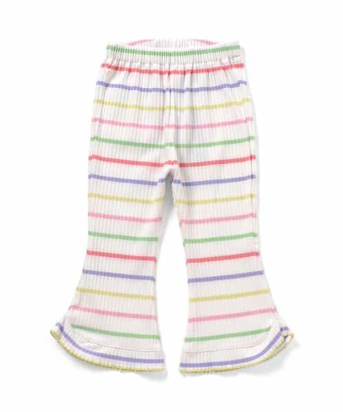 【リンク】メロウリブフレアパンツ  10分丈