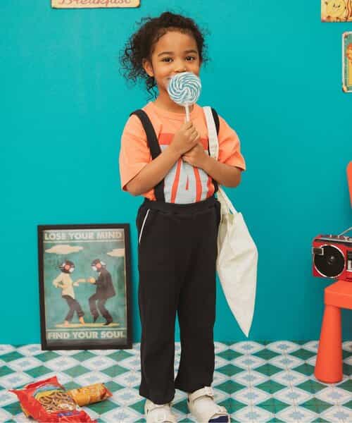 ★SALE★【リンク】ワッフルサス付き長パンツ  10分丈