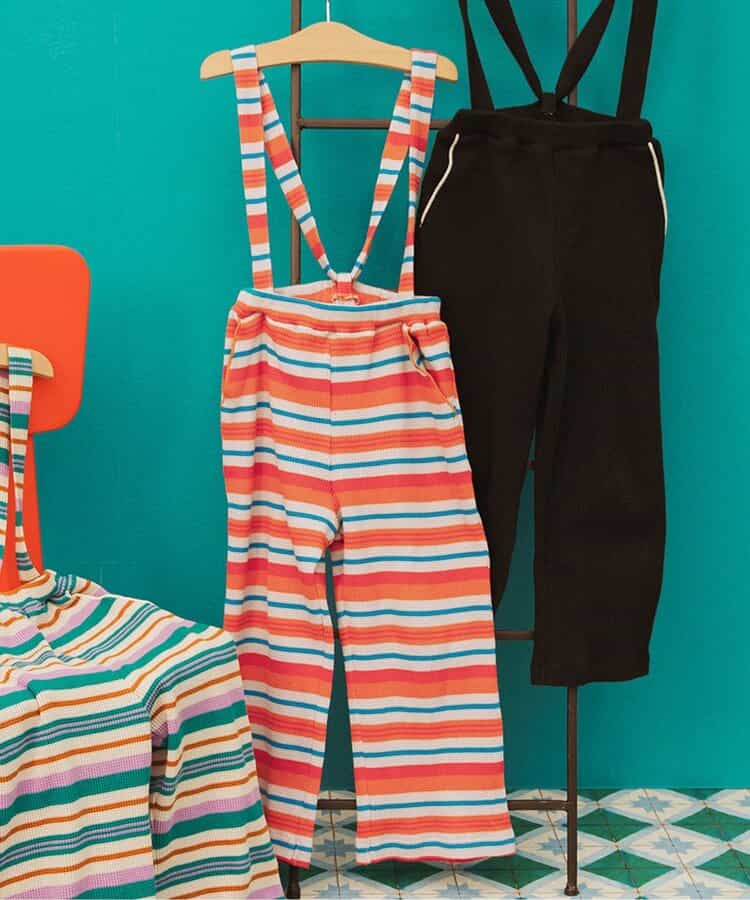 ★SALE★【リンク】ワッフルサス付き長パンツ  10分丈