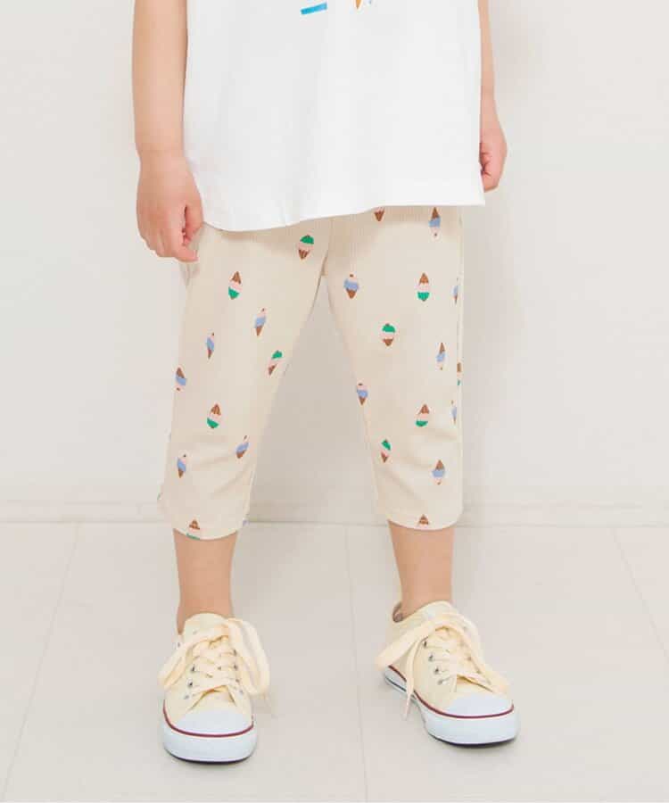 DAISUKI総柄パンツ/ライト  7分丈