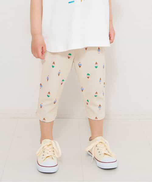 DAISUKI総柄パンツ/ライト  7分丈