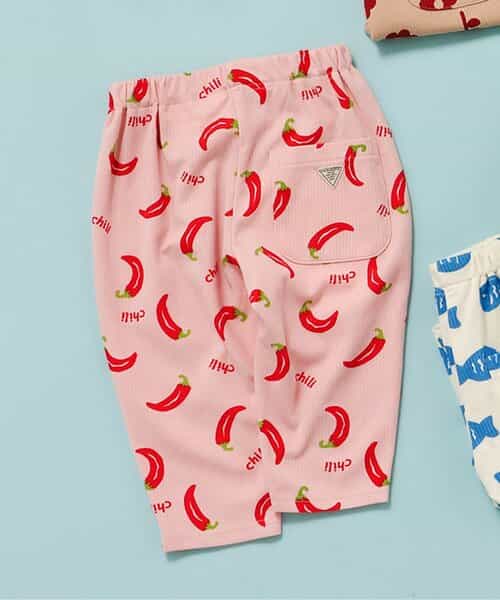 DAISUKI総柄パンツ/ライト  7分丈