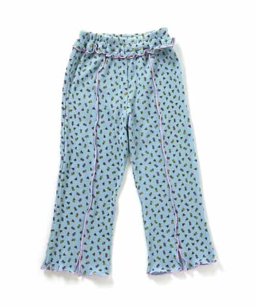 ☆SALE☆花柄メロウワッフルパンツ 10分丈(J220924)|BREEZE ☆SALE☆花柄メロウワッフルパンツ 10分丈(J220924)|BREEZE