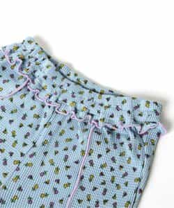 ☆SALE☆花柄メロウワッフルパンツ 10分丈（J220924）|BREEZE