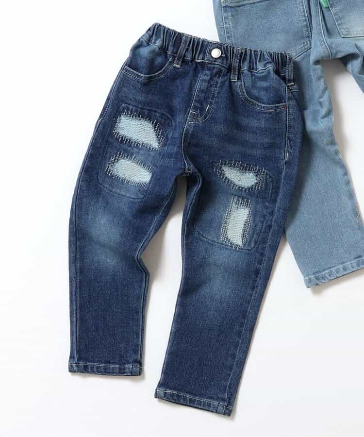 ★SALE★ダメージテーパードデニムパンツ 10分丈