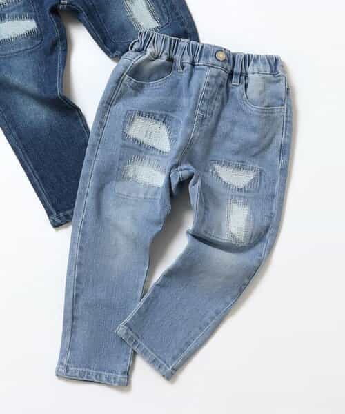 ★SALE★ダメージテーパードデニムパンツ 10分丈