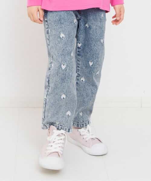 ☆2/10(火)お昼12:59まで3点10％OFF☆ハートいっぱい長丈パンツ  10分丈