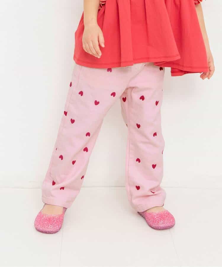 ハートいっぱい長丈パンツ  10分丈